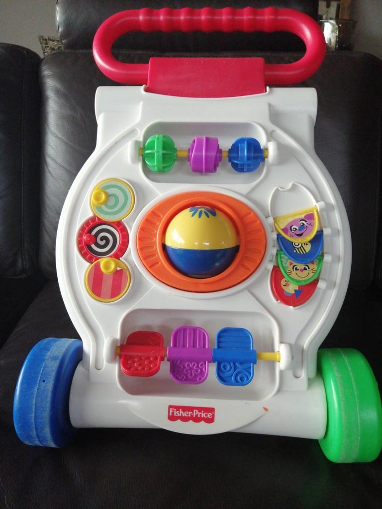 Fisher Price duw-en loopwagentje, Ophalen, Zo goed als nieuw