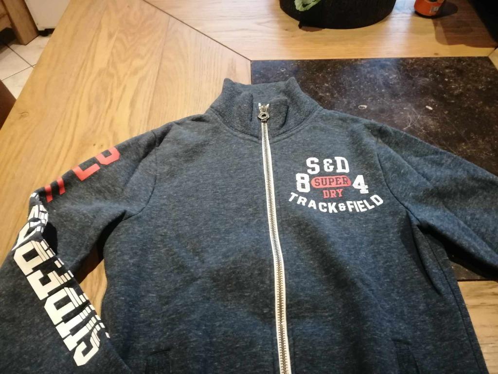 TRUI DIK BLAUW MERK SUPERDRY – MAAT XS – ALS NIEUW, Blauw, Ophalen of Verzenden, Zo goed als nieuw, Maat 46 (S) of kleiner