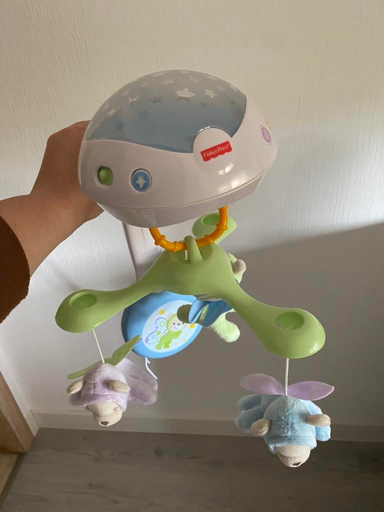 Muziekmobiel fisher price, Ophalen, Zo goed als nieuw, Mobiel, Met licht