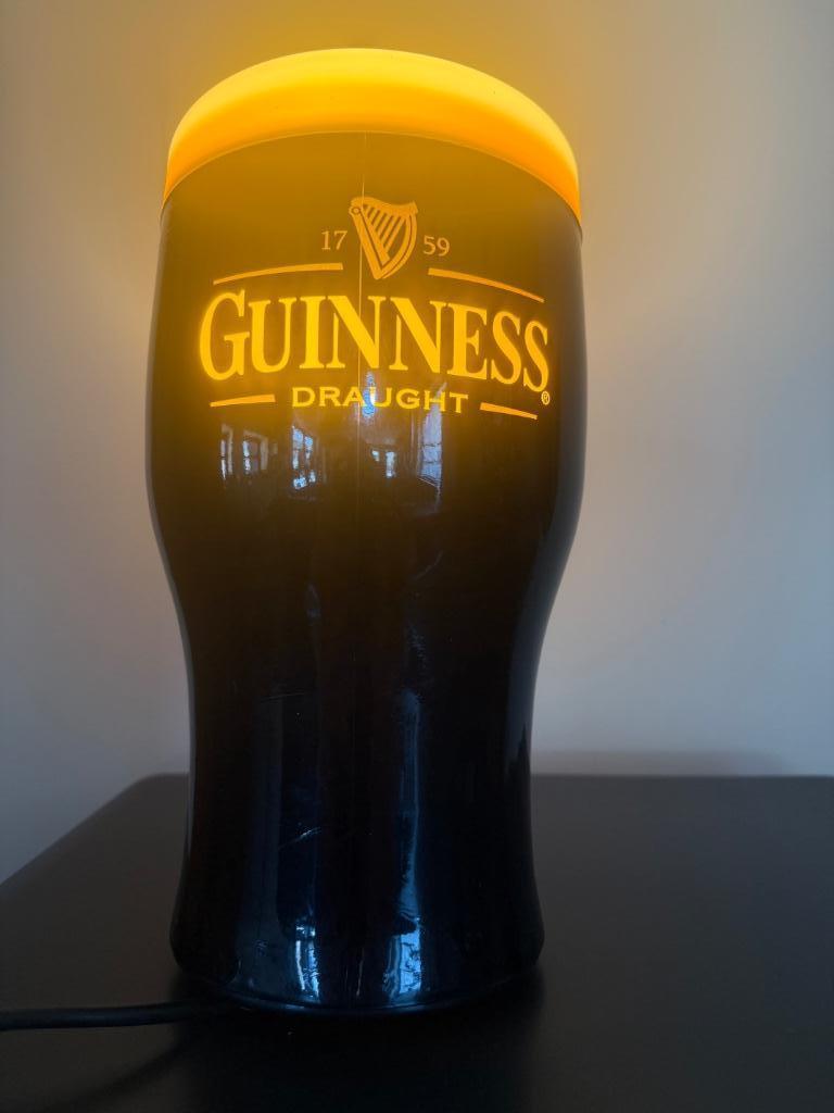 Guinness lichtreclame, Verzamelen, Ophalen of Verzenden, Zo goed als nieuw, Reclamebord, Plaat of Schild, Overige merken