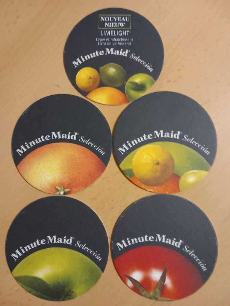 Bierviltjes Minute Maid (537), Verzamelen, Ophalen of Verzenden, Zo goed als nieuw