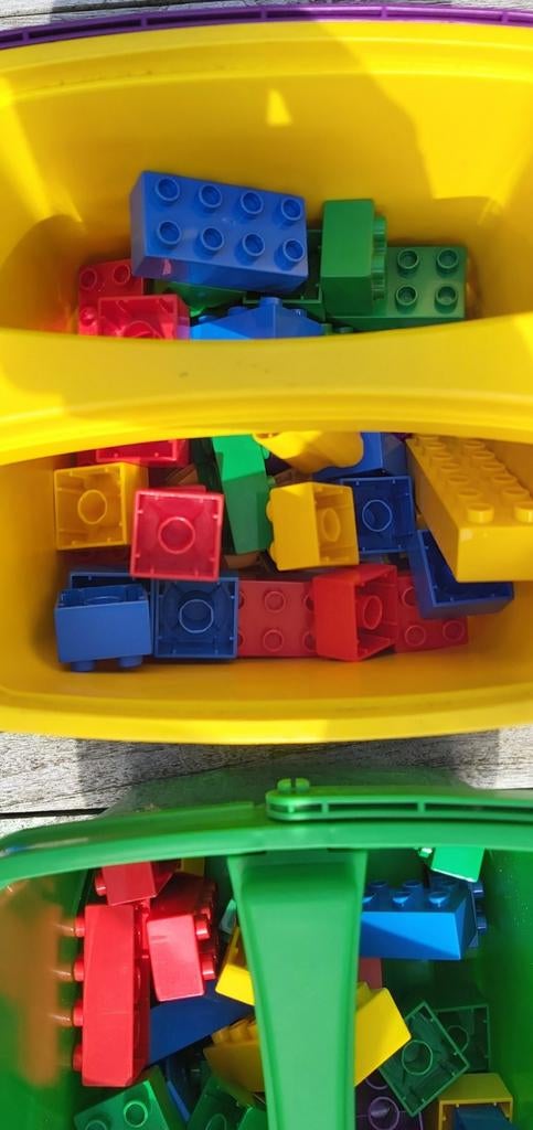Vintage 1998, 3 seaux de Lego Duplo Winnie l'ourson, Tiger., Enlèvement ou Envoi