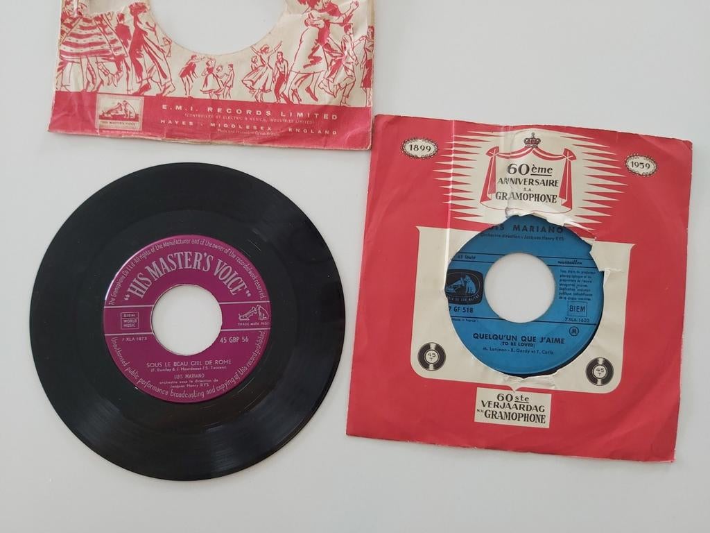 Luis Mariano, Cd's en Dvd's, Vinyl Singles, Gebruikt, Wereldmuziek, 7 inch, Single