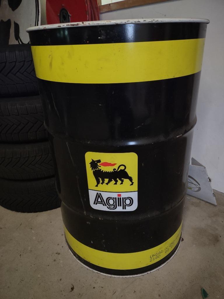 Agip Olievat / olieton / oliedrum leeg 2 stuks nette staat, Enlèvement, Neuf, Autres types