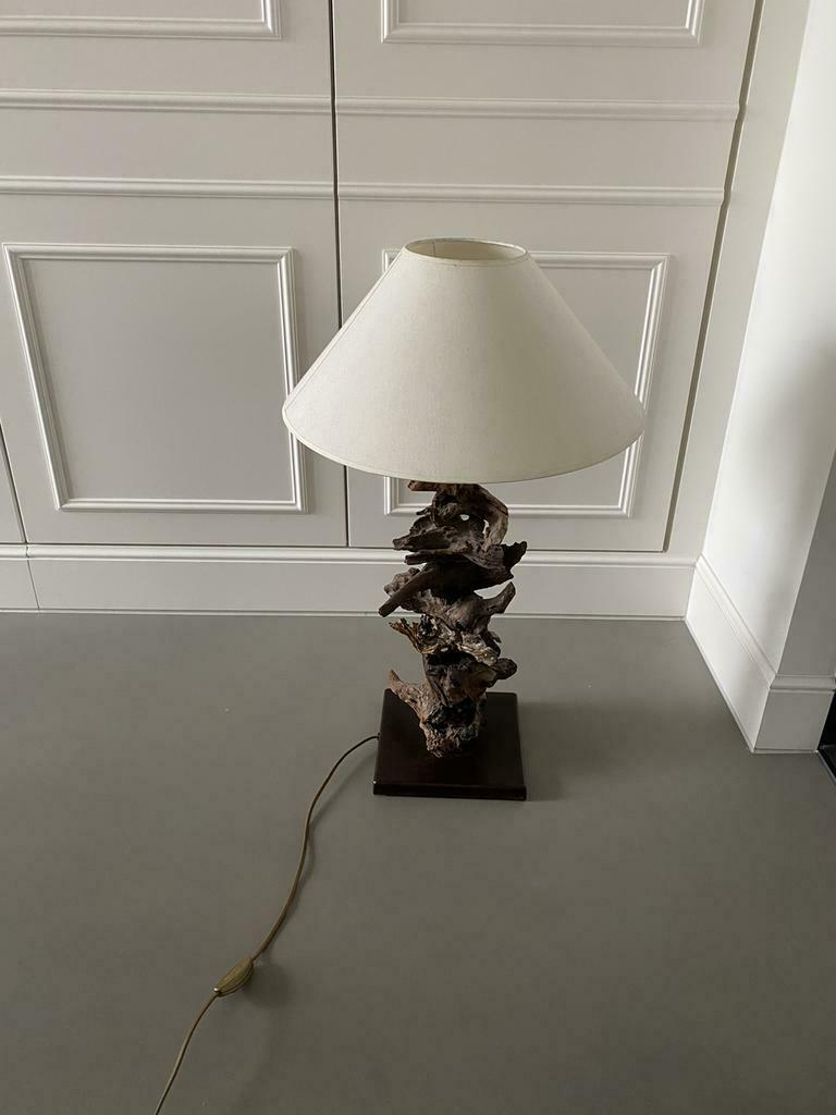 Lampe d'ambiance décorative avec blocs de bois, Enlèvement, Comme neuf, Landelijk