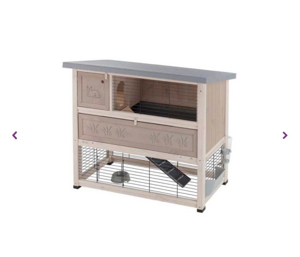 Clapier extérieur pour lapins 117x69x101cm, Enlèvement, Comme neuf, Niche