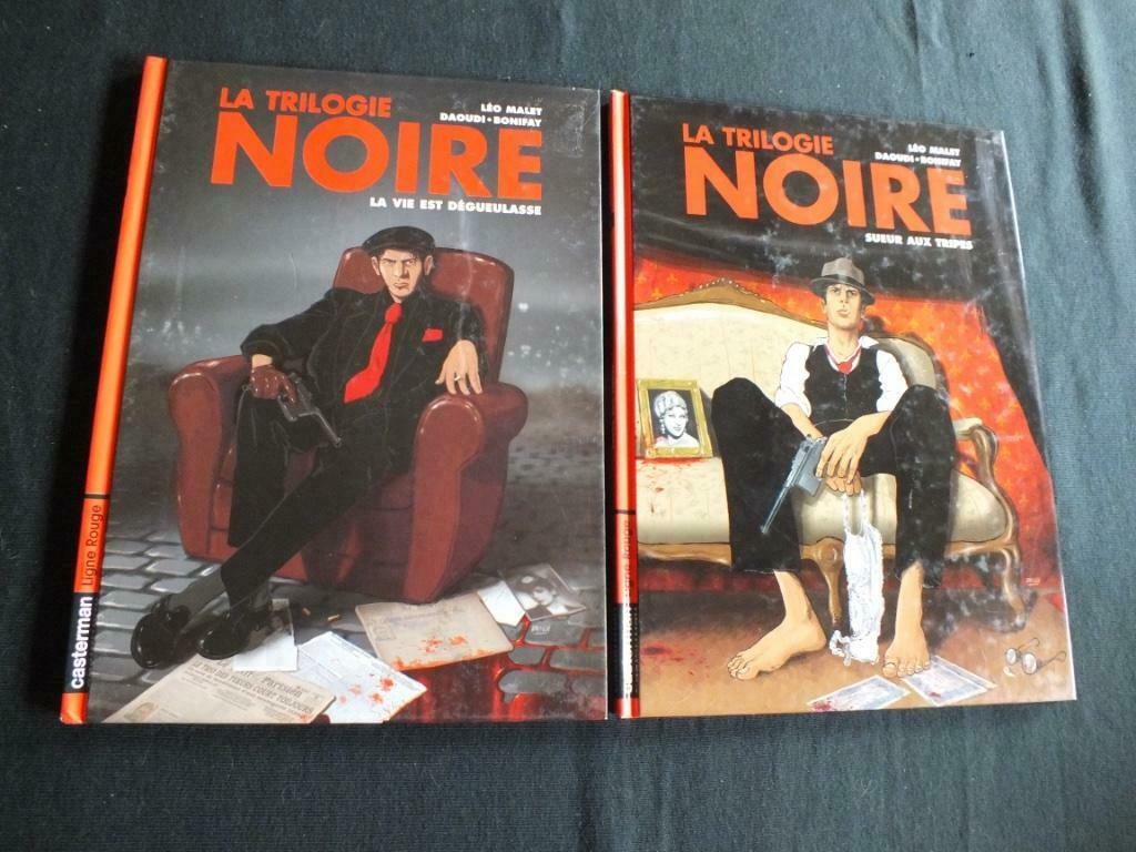 LA TRILOGIE NOIRE (2 ALBUMS E.O).     EDITIONS CASTERMAN, Plusieurs BD, Enlèvement ou Envoi, Neuf, DAOUDI-BONIFAY