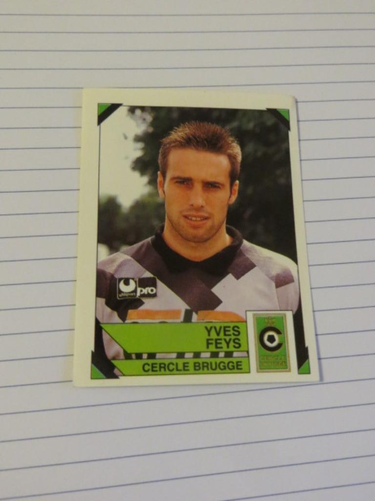Voetbal: Sticker football 95 : Yves Feys - Cercle Brugge, Enlèvement ou Envoi, Neuf, Sport