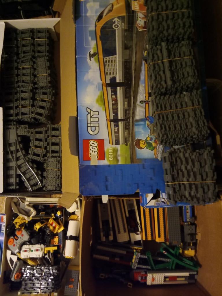Lego du grenier : train & rails !, Enlèvement, Utilisé, Briques en vrac, Lego