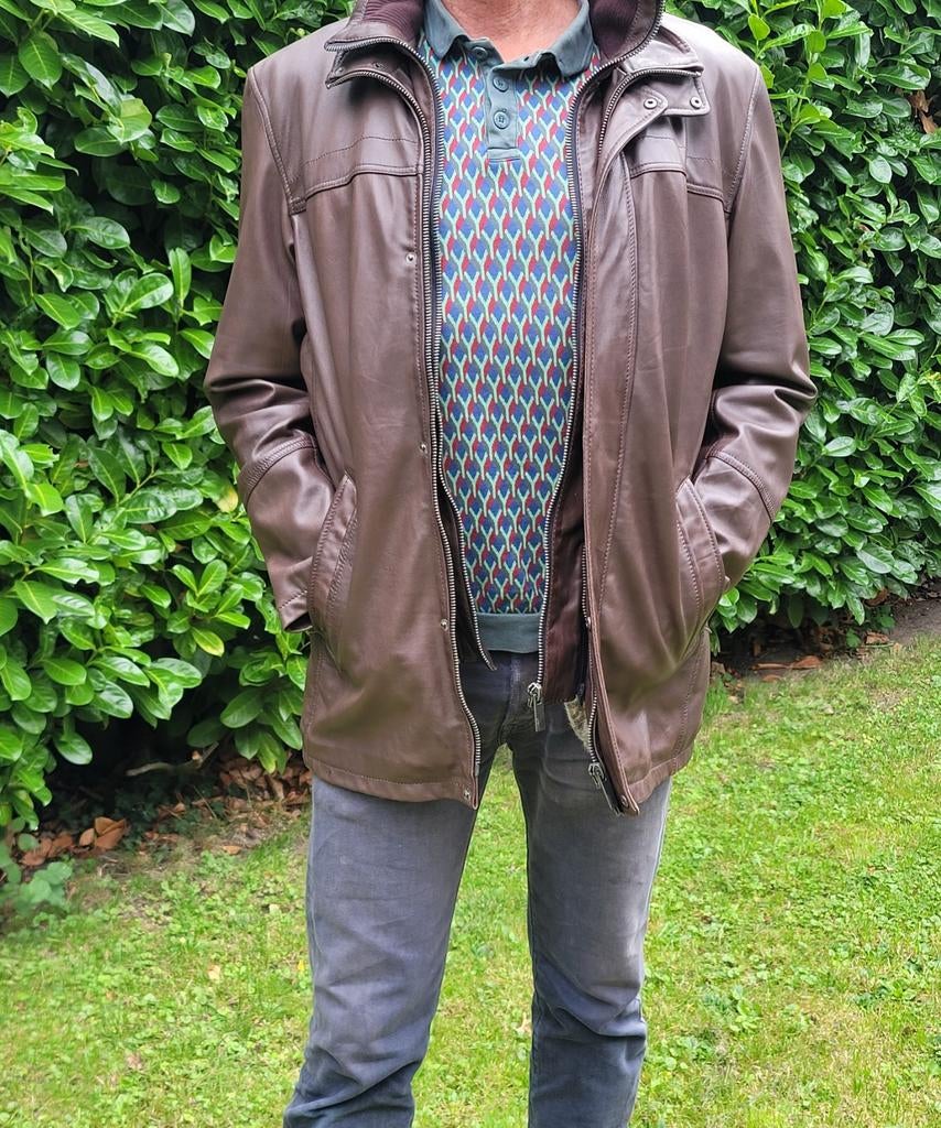 Oakwood Classic Distressed Bruin Leren XL Jacket
., Ophalen, Zo goed als nieuw, Maat 56/58 (XL), Bruin