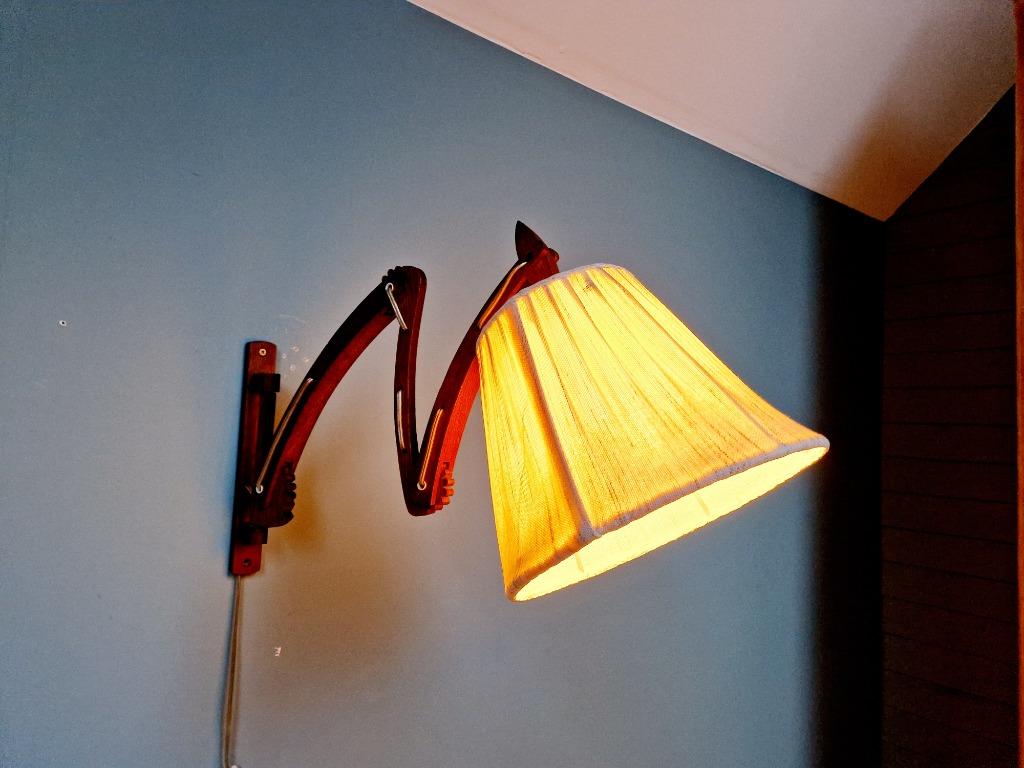 Applique murale ciseaux scandinave en teck, années 60, Enlèvement ou Envoi