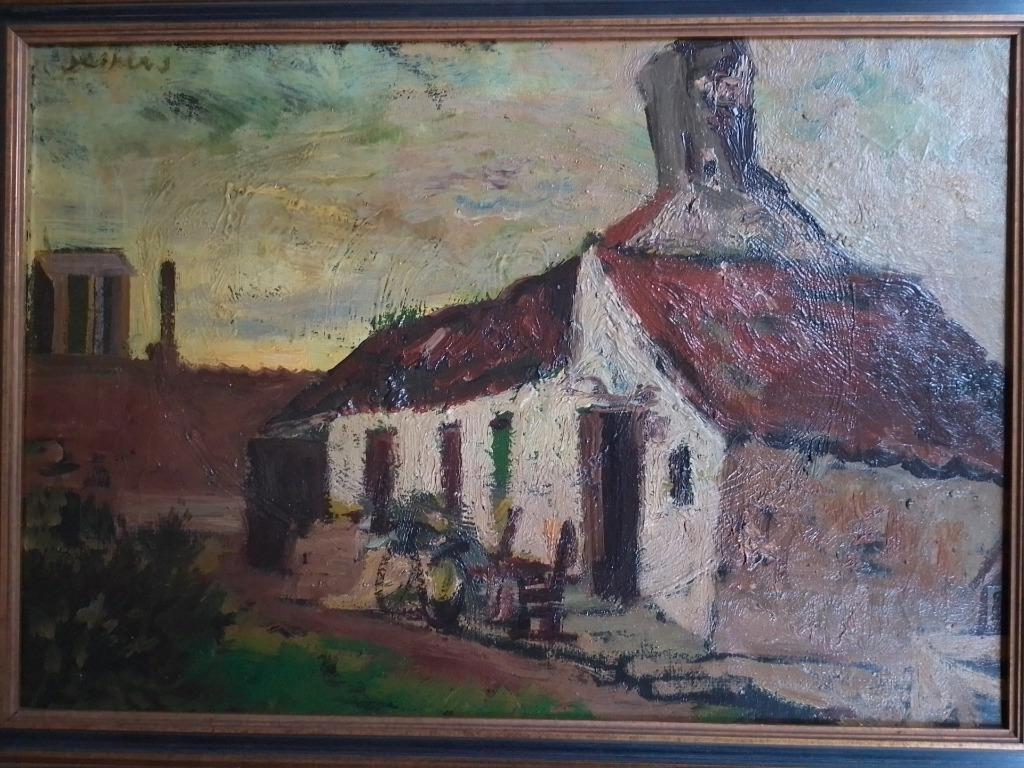 Floris Jespers  1889 - 1965   Boerenwoning, Antiquités & Art, Envoi