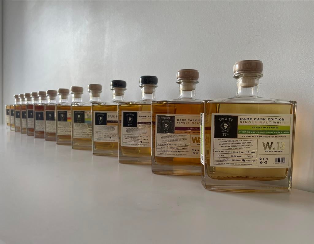 Whisky August 17th Rare Cask W.01 à W.13 à vendre, Enlèvement
