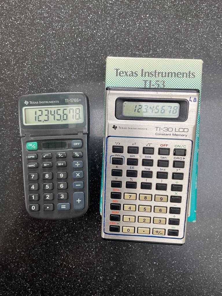 Vintage TI rekenmachines keuze uit TI-30 LCD  of TI-1766+, Ophalen of Verzenden