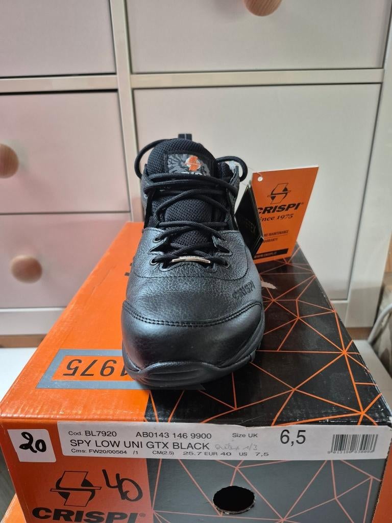 Chaussures Crispi Spy Uni Low GTX Black P40 Neuves, Neuf, Crispi, Enlèvement ou Envoi, Chaussures basses