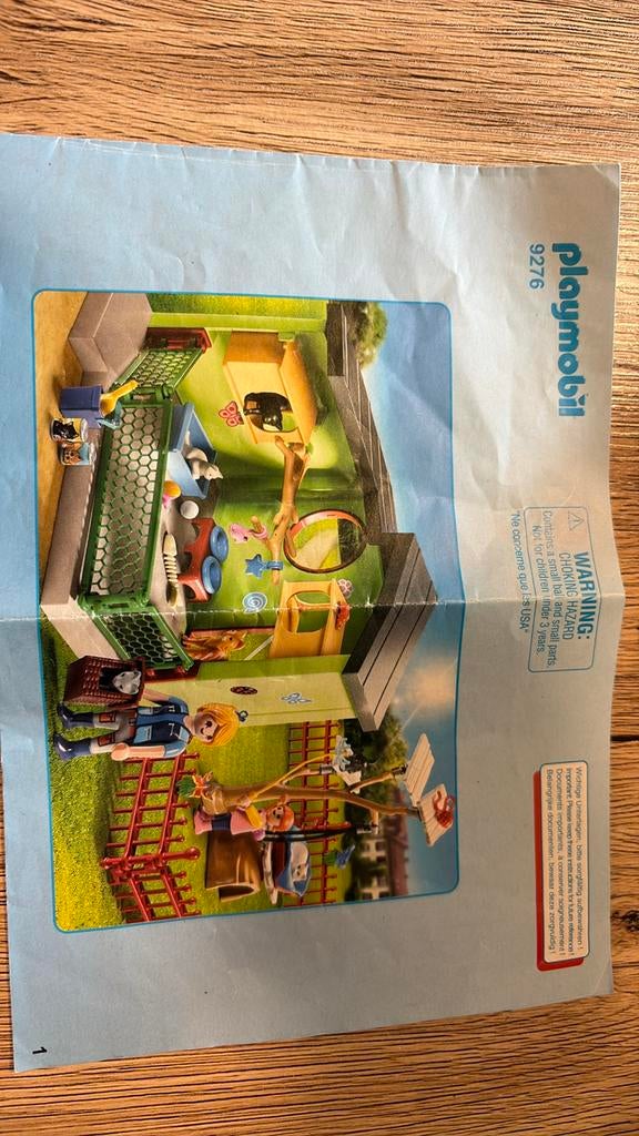 Playmobil kattenverblijf, Ophalen, Complete set