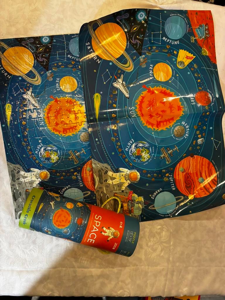 Puzzle Space, Crocodile Creek, Enlèvement, Utilisé, 6 ans ou plus