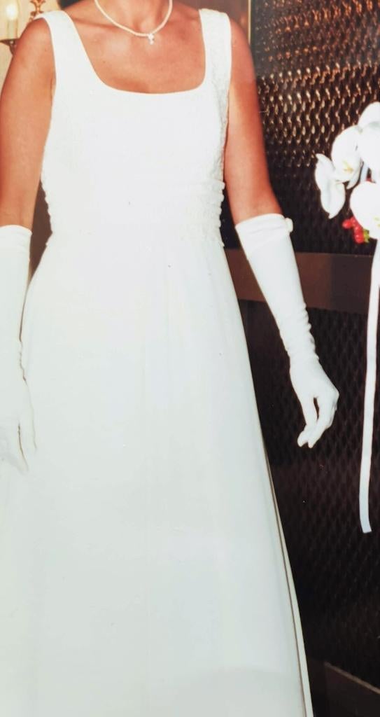 Bruidsjurk, gebroken wit, Ophalen of Verzenden, Zo goed als nieuw, Overige kleuren, Trouwjurk