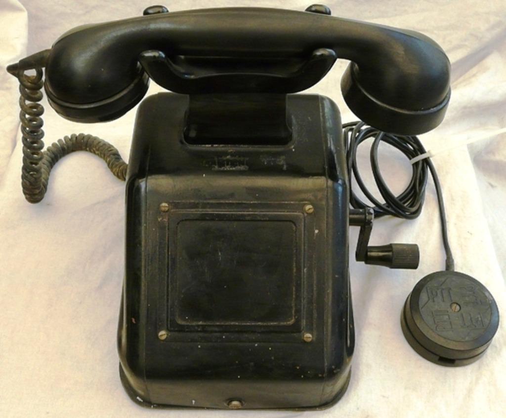 Vintage Telefoon Routetelefoon Tafelmodel Type OB-33, 1950s., Enlèvement ou Envoi, Autres types