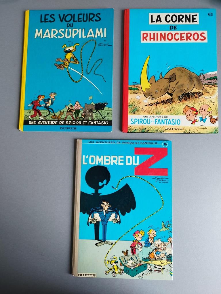 Spirou et Fantasio dos ronds  Tomes 5 - 6 - 16 Franquin, Série complète ou Série, Enlèvement ou Envoi, Utilisé