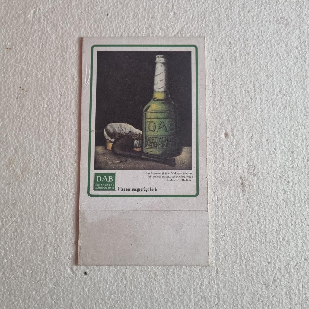 Publicité de table DAB (modèle 1), Verzamelen, Biermerken, Ophalen of Verzenden, Gebruikt, Reclamebord, Plaat of Schild, Overige merken