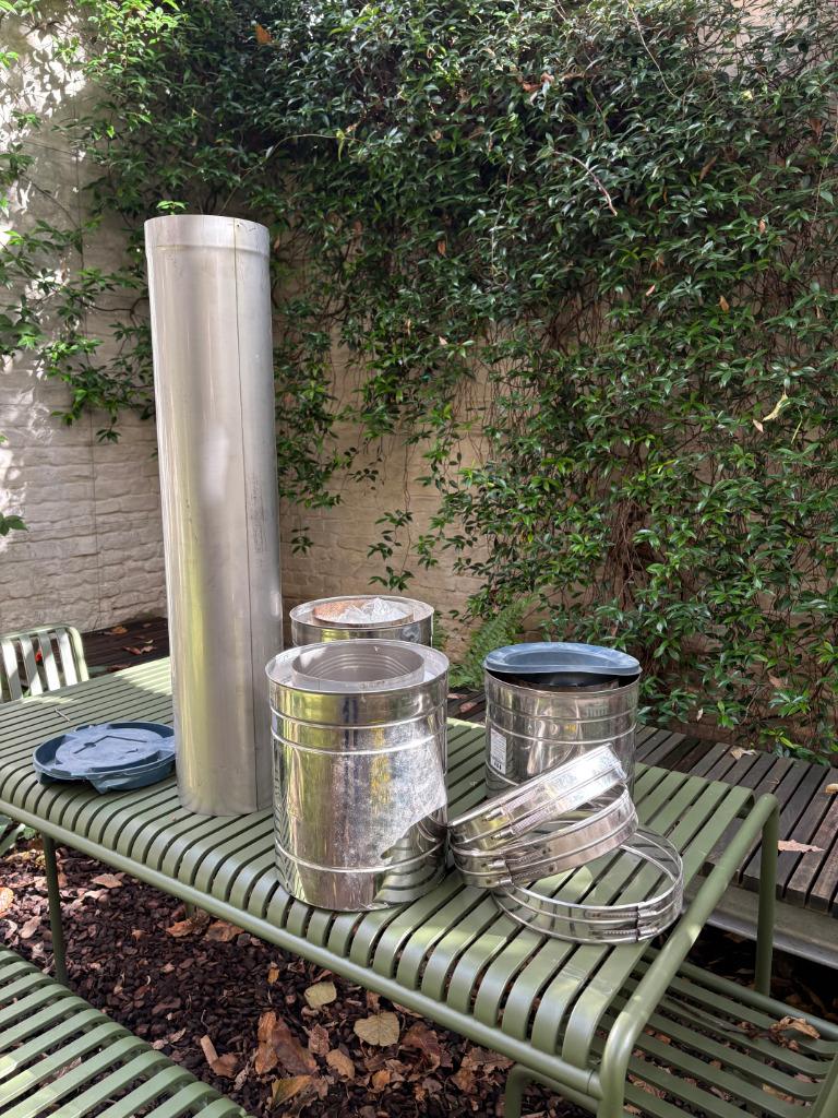 ISOduct dubbelwandig rookkanaal diameter 200 mm, Huis en Inrichting, Kachels, Ophalen, Zo goed als nieuw, Vrijstaand, Overige soorten