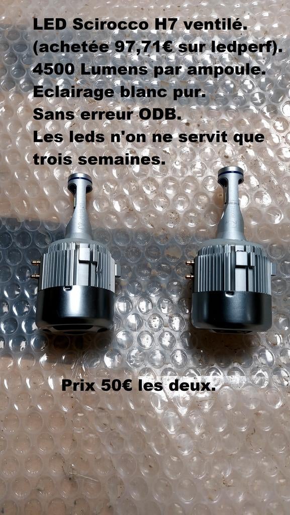 LED H7 ventilé., Enlèvement ou Envoi, Utilisé, Volkswagen