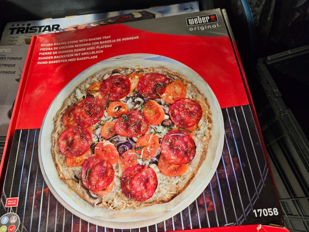 Te koop pizzaplaat WEBER, Ophalen, Gebruikt, WEBER