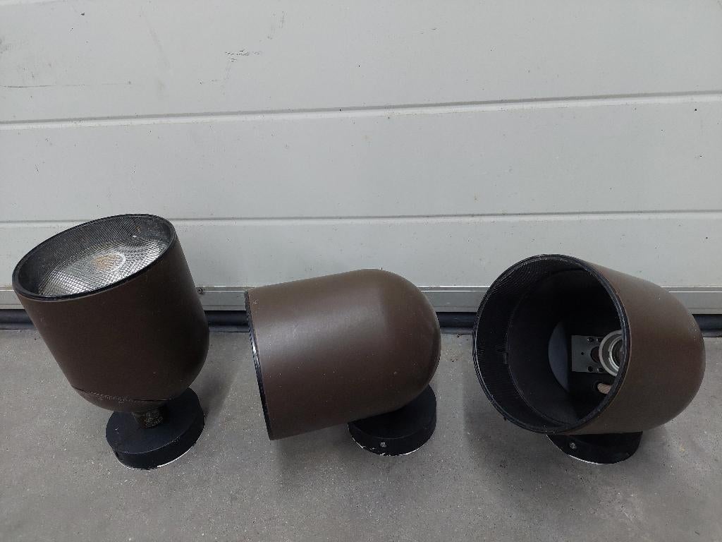 Spots Erco, Ophalen, Gebruikt, Metaal of Aluminium, Plafondspot of Wandspot