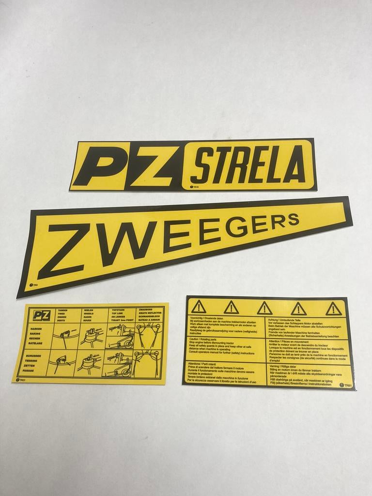 Pz Zweegers Strela schudder stickerset, Collections, Autocollants, Neuf, Autres types, Enlèvement ou Envoi