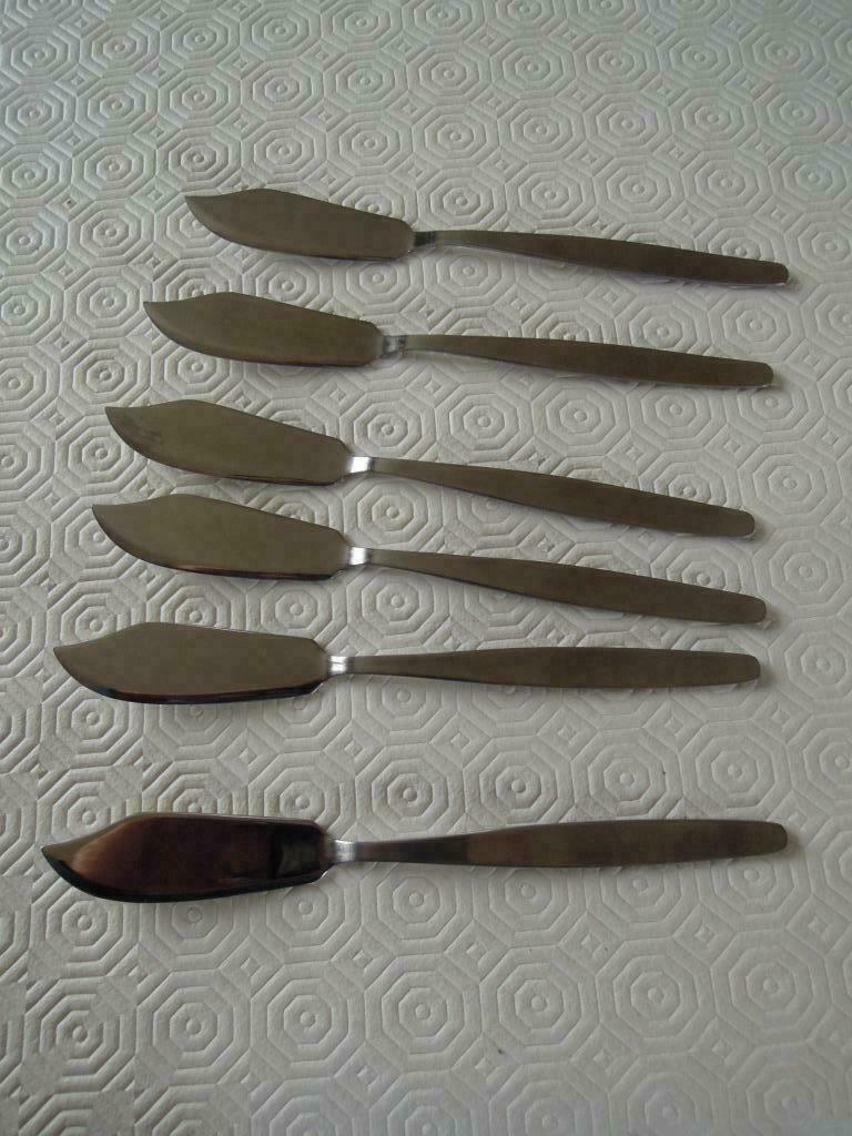 vismes Eternum inox - aantal 6 stuks, Ophalen of Verzenden, Zo goed als nieuw, Los bestek, Inox of Chroom