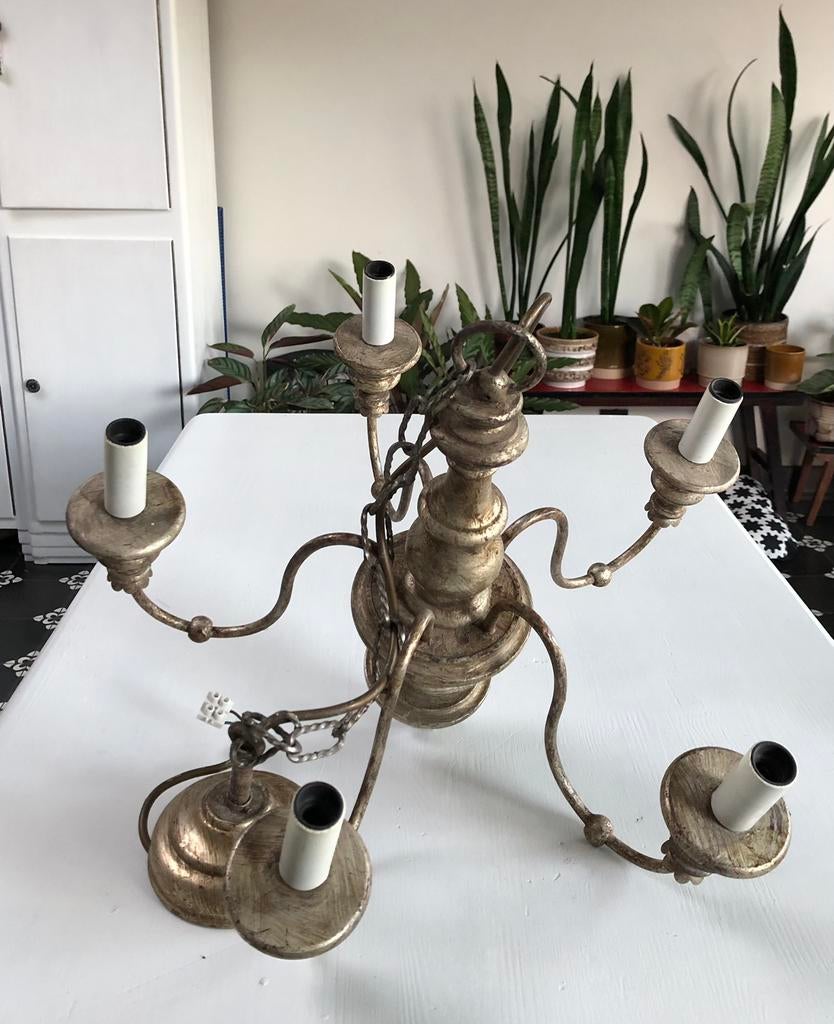 lustre ancien à 5 bras, Antiquités & Art, Antiquités | Éclairage, Enlèvement