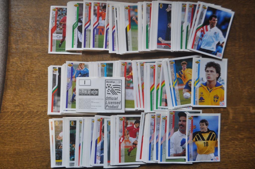UPPER DECK COMPLETE SET 300 STICKERS WORLD CUP USA 94, Ophalen of Verzenden, Zo goed als nieuw, Meerdere stickers