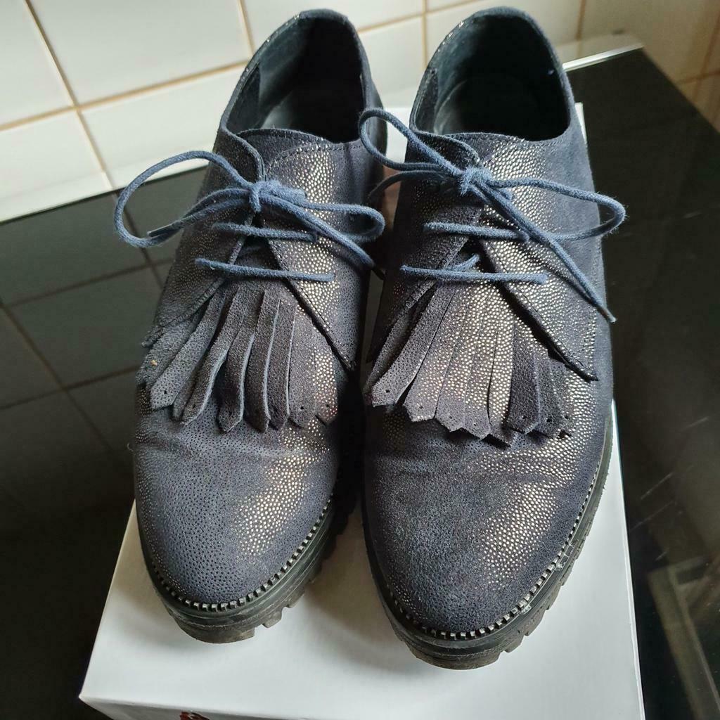 Donkerblauwe veterschoen maat 37 HUSH PUPPIES, ANDERE, Enlèvement ou Envoi, Comme neuf, Bleu