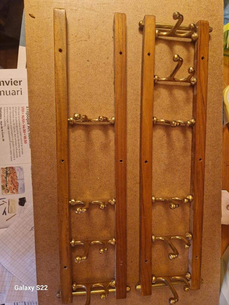 Art deco kapstok van messing, Antiek en Kunst, Ophalen of Verzenden