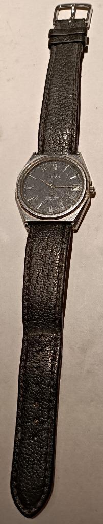 Montre Tissot Seastar quartz, boitier octogonal, cadran bleu, Collections, Collections Autre, Utilisé, Enlèvement ou Envoi