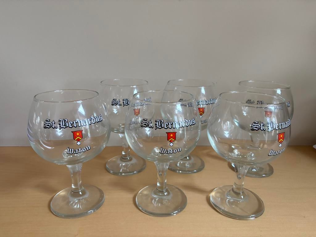 St Bernardus glazen 33 cl, Ophalen of Verzenden, Zo goed als nieuw