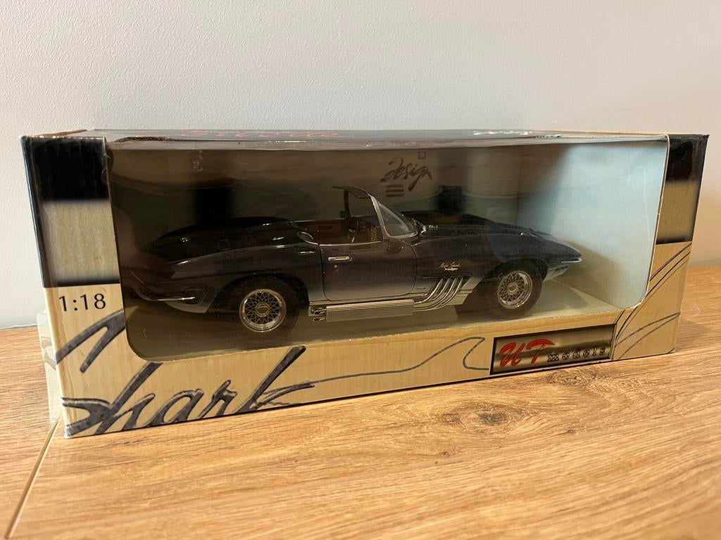 1:18 ut (autoart) chevrolet corvette 1961 mako shark ltd, Enlèvement ou Envoi, Neuf, Voiture, Autoart