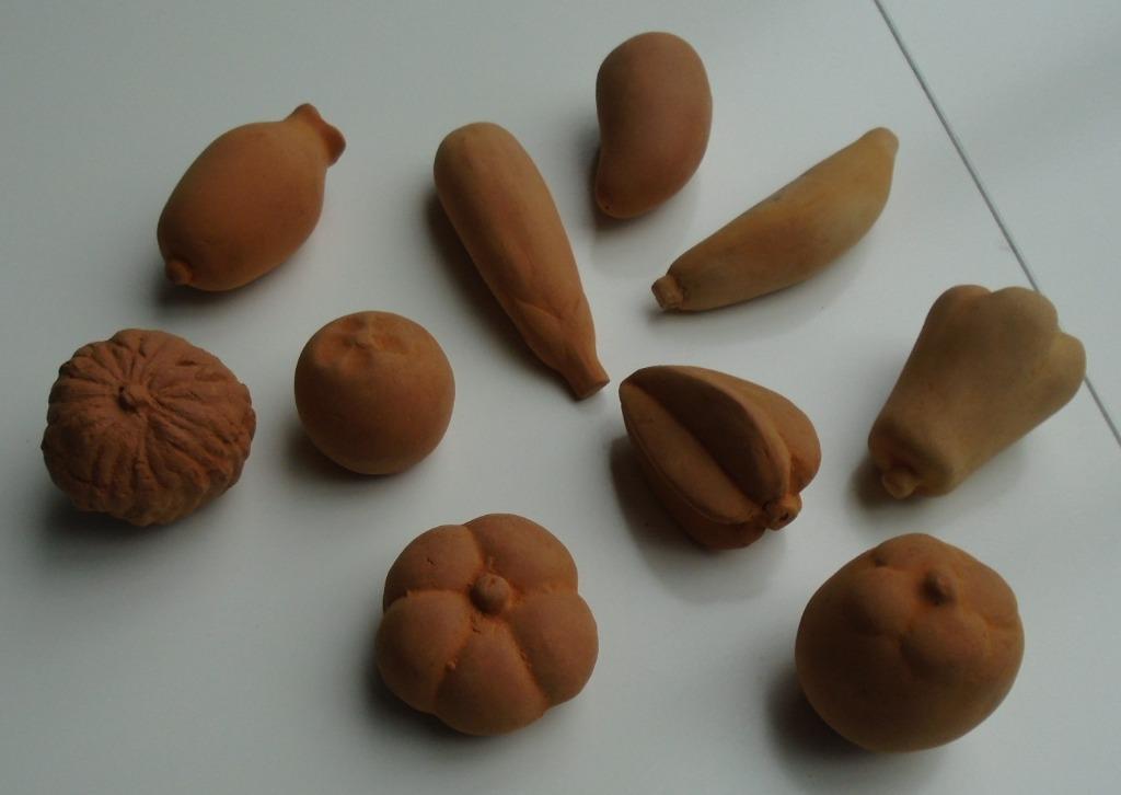 TERRACOTTA GROENTEN EN FRUIT 10 VERSCHILLENDE NIEUW, Ophalen of Verzenden, Nieuw