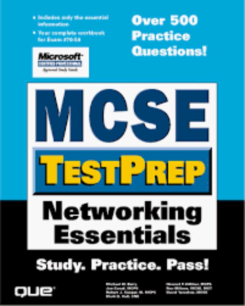 MCSE TestPrep Network Essentials Exam #70-58|QUE 1562058266, Enlèvement ou Envoi, Utilisé, Autres sujets/thèmes, Zie beschrijving