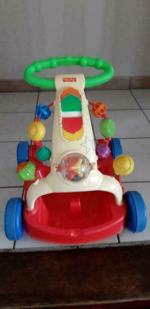 Loopwagen trek en duw wagen Fisher-Price, Kinderen en Baby's, Ophalen of Verzenden, Gebruikt, Duw- of Trekspeelgoed