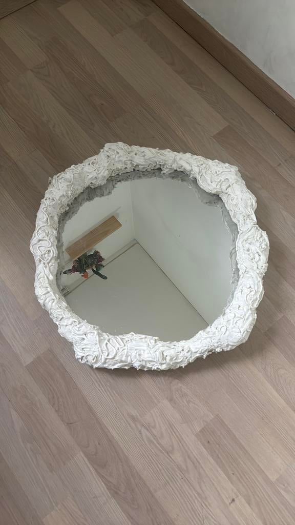 Spiegel decoratie, Huis en Inrichting, Woonaccessoires | Spiegels, Ophalen, Zo goed als nieuw, Rond