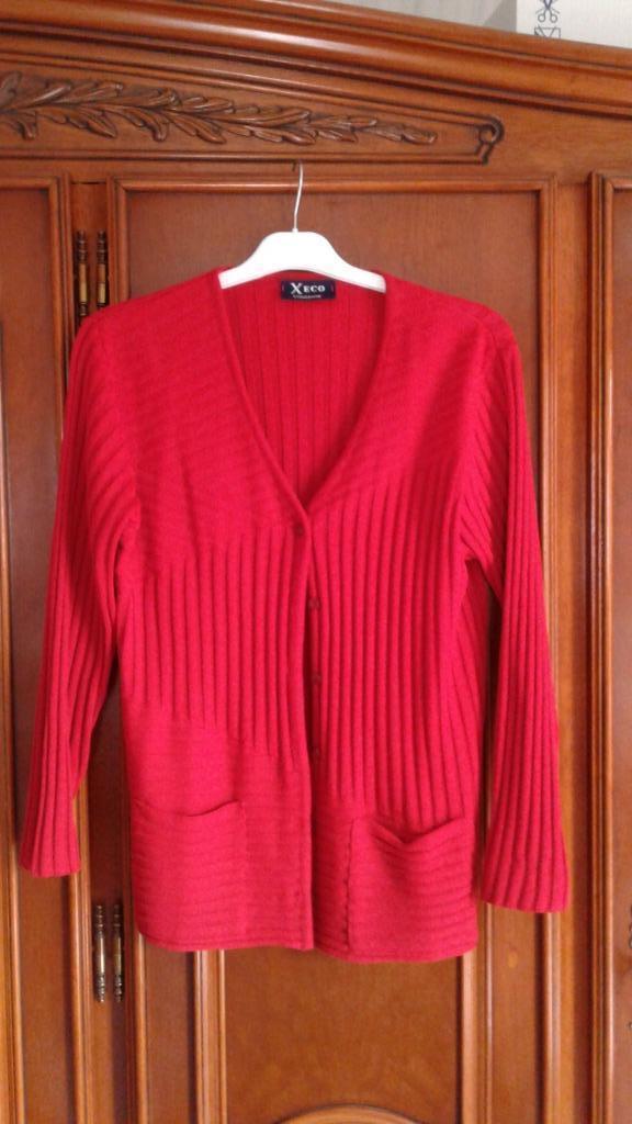 Rood hesje Xeco Collezione 44, Kleding | Dames, Ophalen of Verzenden, Zo goed als nieuw, Rood
