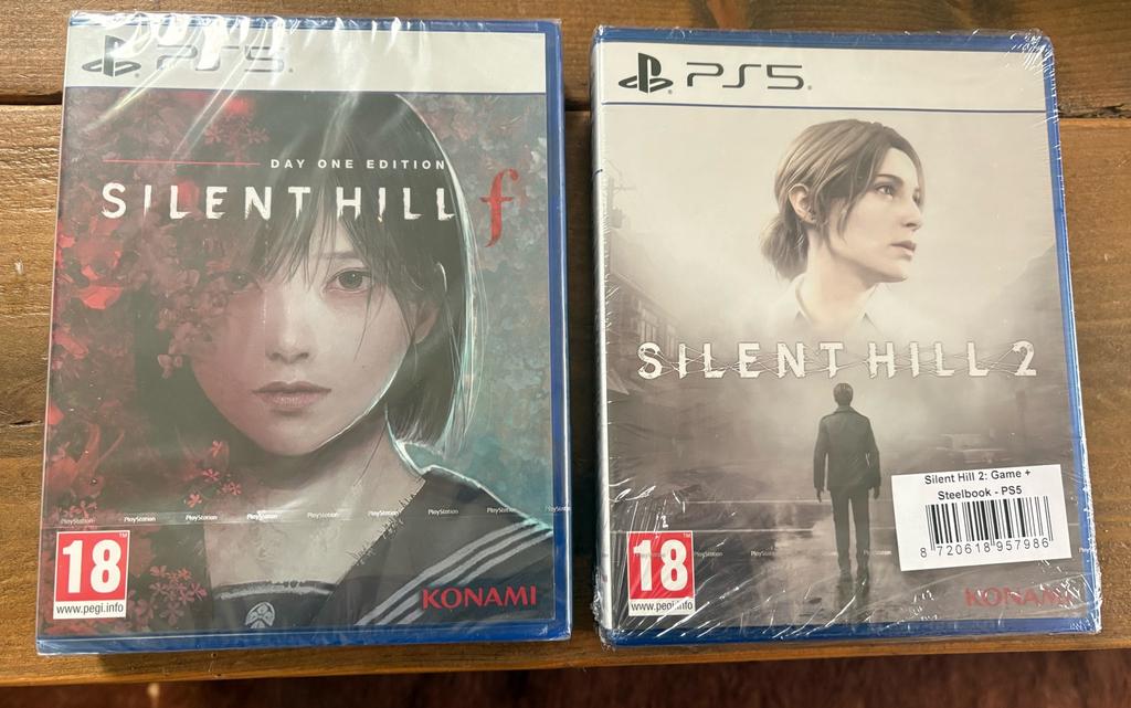Silent hill F en Silent hill 2 met steelbook PS5, Games en Spelcomputers, Ophalen of Verzenden, Zo goed als nieuw