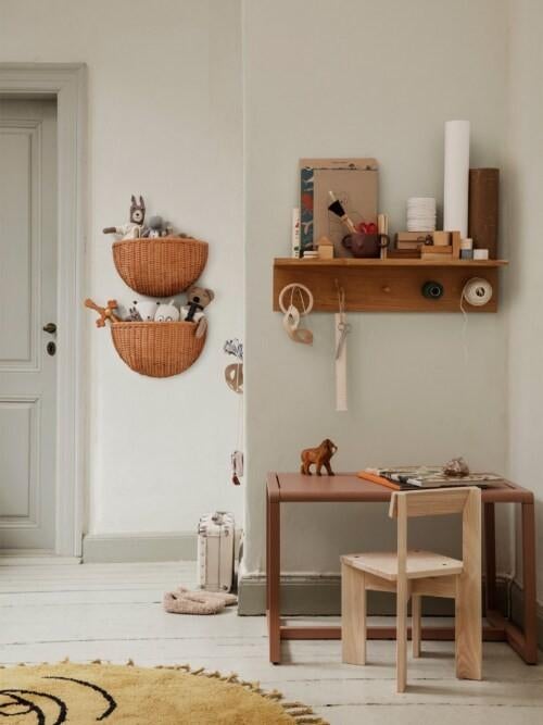 Wandmandjes rotan Ferm Living, Maison & Meubles, Enlèvement
