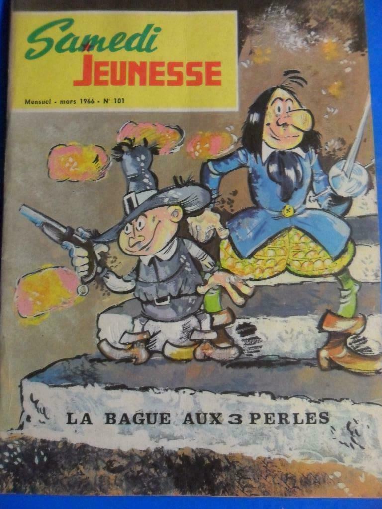 Samedi Jeunesse - La bague aux 3 perles - Mars 1966 - n°101, Une BD, Enlèvement ou Envoi, Utilisé