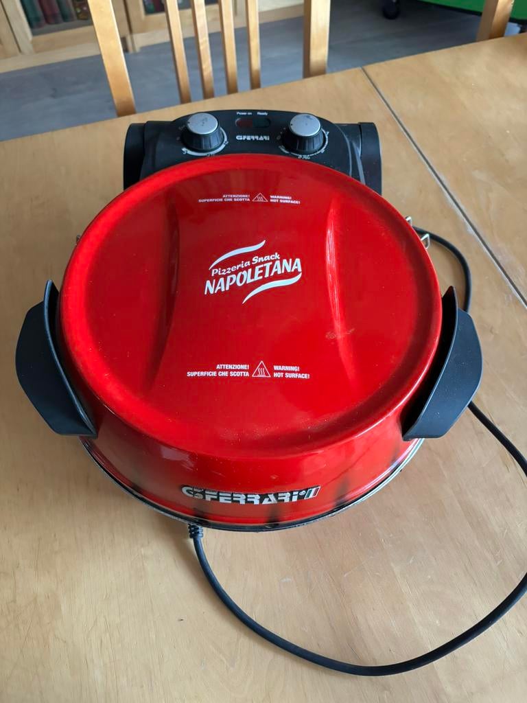 Ferrari elektrische pizzaoven, Tuin en Terras, Ophalen of Verzenden, Gebruikt