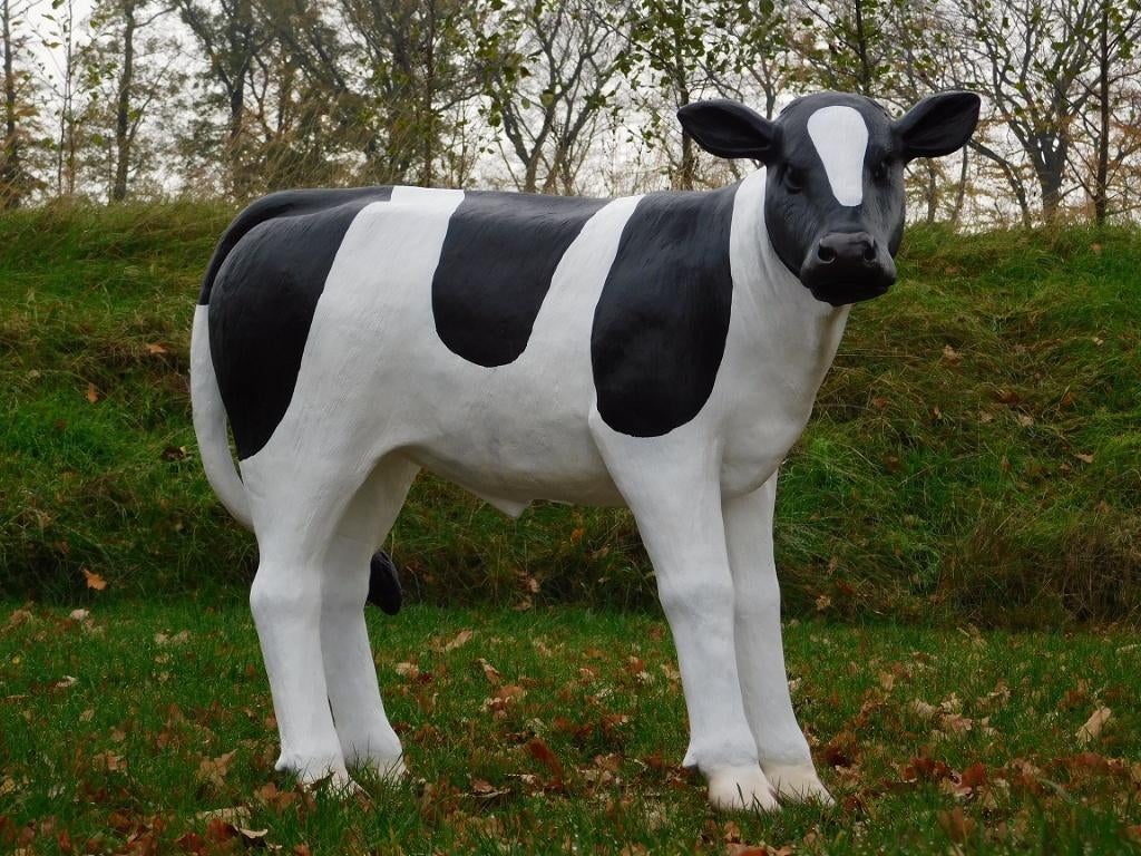 Beeld Stier XL - 120 cm - Polystone, Ophalen of Verzenden, Kunststof, Dierenbeeld