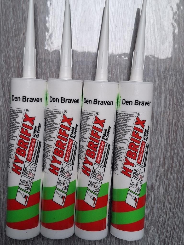 Cartouche silicone colle den braven hybrifix blanc, Doe-het-zelf en Bouw, Isolatie en Afdichting, Ophalen, Nieuw