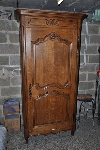 massief eiken halkast, Maison & Meubles, Armoires | Autre, Utilisé, Enlèvement